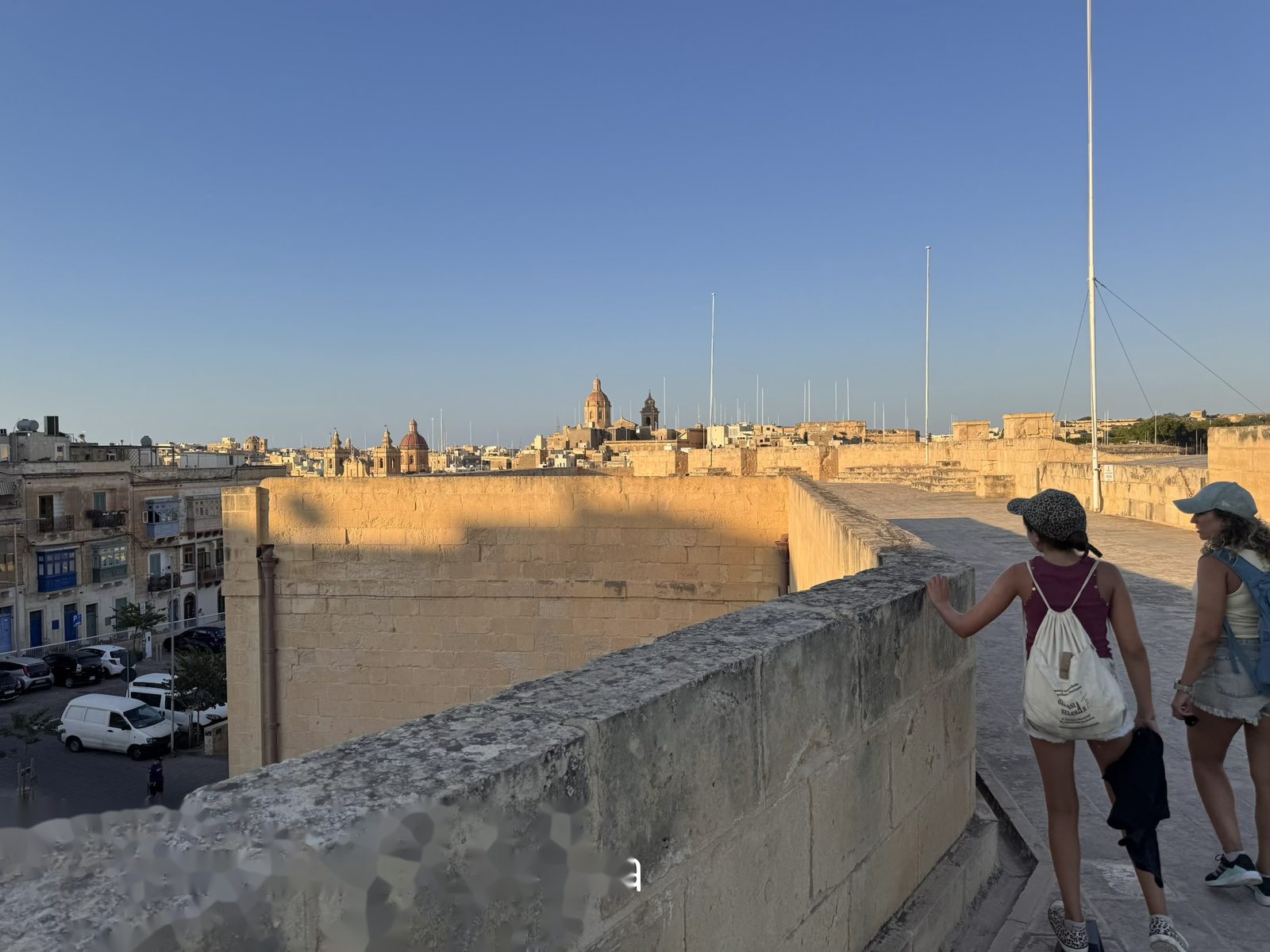 Birgu desde el Sheer Bastion de Senglea, al atardecer